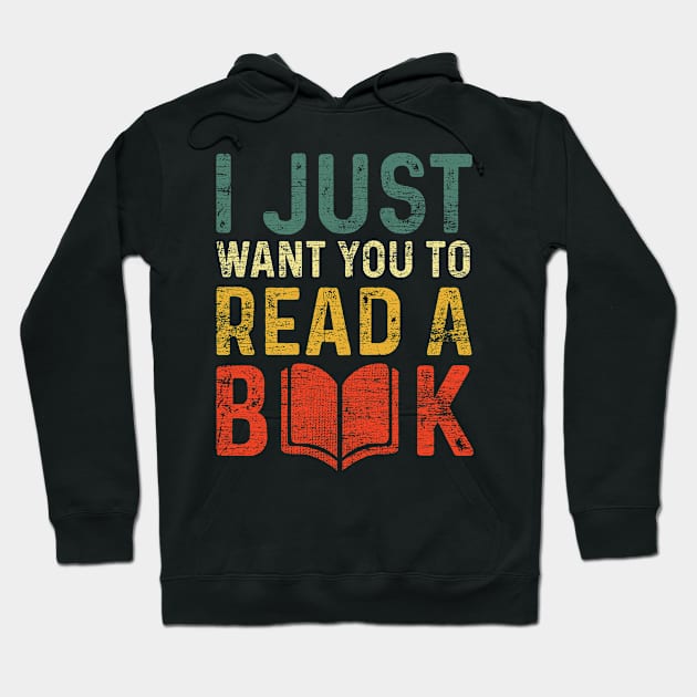 reading book vintage Hoodie by ShirtsShirtsndmoreShirts